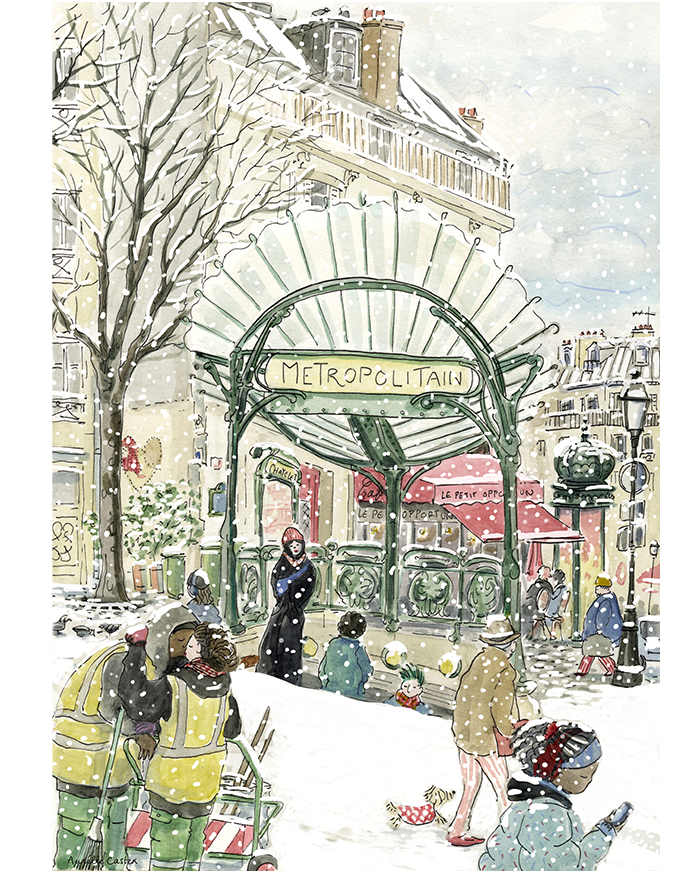 Paris sous la neige